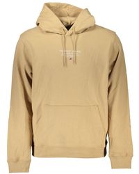Tommy Hilfiger - Cotton Hooded Sweatshirt With Central Pocket - Lyst
