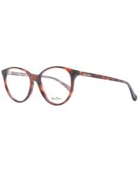 Max Mara - Brown Plastic Glasses (frames) - Lyst