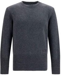 MM6 by Maison Margiela - Gray Wool Oves Aries Sweatshirt - Lyst