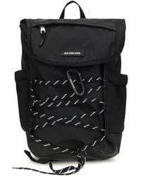 Balenciaga - Black Nylon Backpack - Lyst