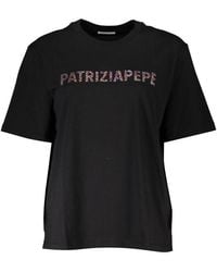 Patrizia Pepe - Black Cotton T - Lyst