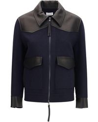 P.A.R.O.S.H. - Wool Oves Aries Leather Jacket - Lyst