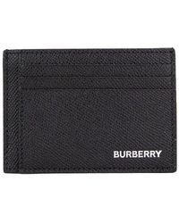 Burberry - Grainy Leather Money Clip Card Case - Lyst