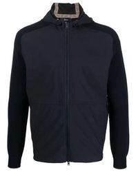 Herno - Knit-Sleeve Hooded Jacket - Lyst