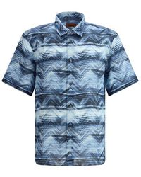 Missoni - Short Sleeve Shirt Zigzag Pattern - Lyst