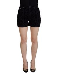 Dolce & Gabbana - Chic Mid Waist Hot Pant Short - Lyst