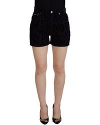 Dolce & Gabbana - Chic Mid Waist Hot Pant Short - Lyst