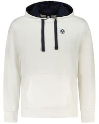 North Sails - White Cotton Men's Hooded Sweatshirt - Lyst