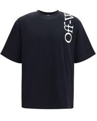 Off-White c/o Virgil Abloh - Black Cotton T-shirt - L - Lyst