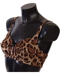 Dolce & Gabbana - Dolce Gabbana Leopard Bra Underwear - Lyst