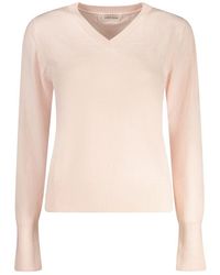 Guess - Pink Polyester Sweater - Lyst