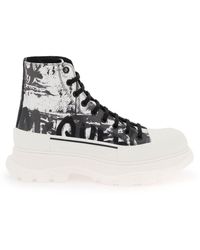 Alexander McQueen - 'Tread Slick Graffiti' Ankle Boots - Lyst