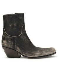 Balenciaga - Calf Leather Bos Taurus Ankle Boots - Lyst