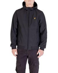 Lyle & Scott - Black Polyester Parka - Lyst