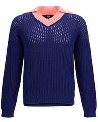Fendi - Blue Cotton Sweatshirt - Lyst