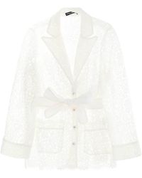 Dolce & Gabbana - Pajama Shirt In Cordonnet Lace - Lyst