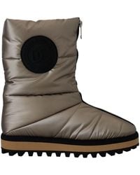 Dolce & Gabbana - Padded Mid Calf Winter Shoes Boots - Lyst