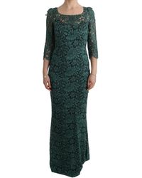 Dolce & Gabbana - Floral Crystal Ricamo Sheath Dress - Lyst