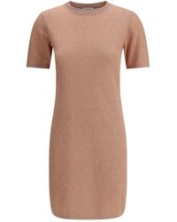 Fendi - Ff Pattern Midi Dress - Lyst