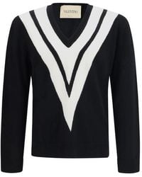 Valentino Garavani - Black Wool Oves Aries Sweatshirt - Lyst