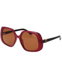 Guess - Burgundy Sunglasses - Lyst