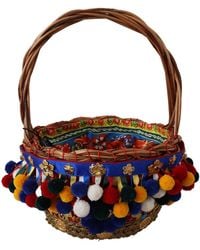 Dolce & Gabbana - Wicker Basket Tote - Lyst
