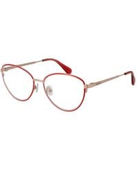 MAX&Co. - Red Metal Glasses (frames) - Lyst
