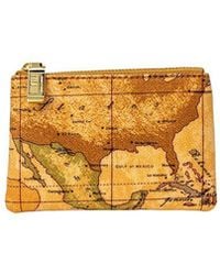 Alviero Martini 1A Classe - Beige Leather Clutch Bag - Lyst