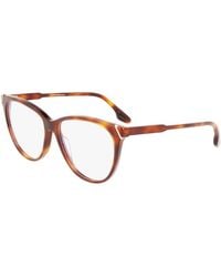 Victoria Beckham - Brown Plastic Glasses (frames) - Lyst