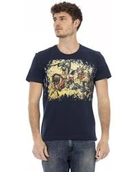 TRUSSARDI ACTION - Blue Cotton Men T - Lyst