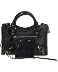 Balenciaga - Black Lamb Ovis Aries Shoulder Bag - Lyst