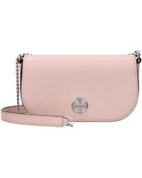 Tory Burch - Pink Leather Crossbody Bag - Lyst