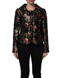 Dolce & Gabbana - Multicolor Floral Brocade Blazer Jacket - Lyst