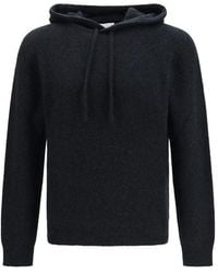 Roberto Collina - Black Wool Oves Aries Hoodie - Lyst