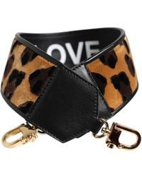 Dolce & Gabbana - Leopard-print Velvet Stitch And Calfskin Strap - Lyst