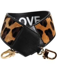 Dolce & Gabbana - Leopard-print Velvet Stitch And Calfskin Strap - Lyst