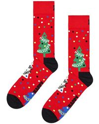 Happy Socks - Red Cotton Sock - Lyst