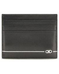 Ferragamo - Black Calf Leather Bos Taurus Wallet - Lyst