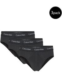 Calvin Klein - Black Elastane Briefs - Lyst