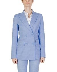 Sandro Ferrone - Blue Viscose Suits & Blazer - Lyst