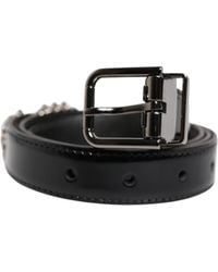 Dolce & Gabbana - Leather Belt Buckle - Lyst