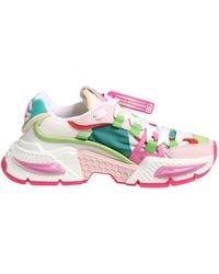 Dolce & Gabbana - Multicolor Leather Airmaster Low Top Sneaker Shoes - Lyst