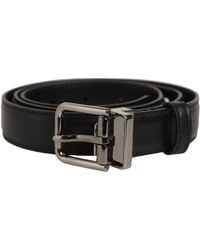Dolce & Gabbana - Leather Tone Metal Buckle Belt - Lyst