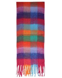 Pieces - Orange Recycled Polyester Scarf - Lyst