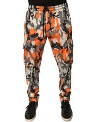 Dolce & Gabbana - Multicolor Camouflage Cargo Jogger Pants - Lyst