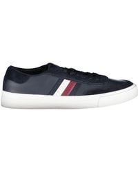 Tommy Hilfiger - Sleek Lace-Up Sneakers With Contrast Accents - Lyst