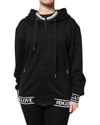 Dolce & Gabbana - Cotton Sweatshirt With Hood - Lyst