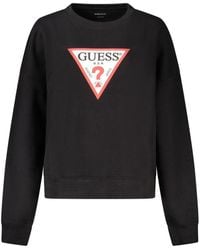 Guess - Black Cotton Sweater - Lyst