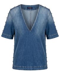 Trussardi - Blue Cotton Shirt - Lyst