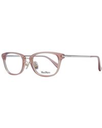 Max Mara - Beige Plastic Glasses (frames) - Lyst